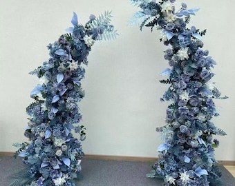Silk Flower Arch ,Wedding Backdrop Decoration,Arch Flower Blue,Wedding Archway Flower,Wedding Floral Arch,Wedding Arrangement