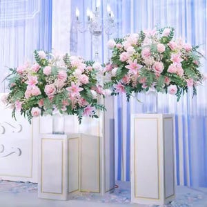 Baby&#39;s Breath Baby Flower Ball Wedding Arrangement Table Centerpiece Artificial Flower Ball Table Flower Ball Big Centerpiece Decor