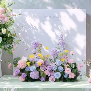 Artificial Spring Floor Flower,Flower Centerpiece,Wedding Aisle Flower,Grounded Flower Arrangements,Wedding Flower Row,Home Party Decor