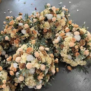 Artificial Autumn Rose Flower Ball,Peony Wedding Arrangement,Table Centerpiece,Flower Ball,Wedding Centerpiece Flower Home Party Decoration