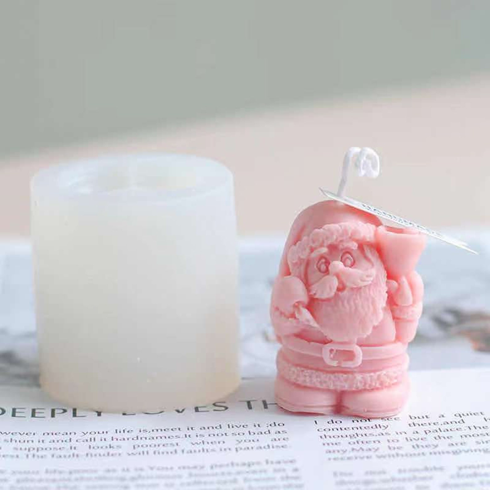 Santa Claus Candle Molds Christmas Candle Mold Chocolate Mold Etsy