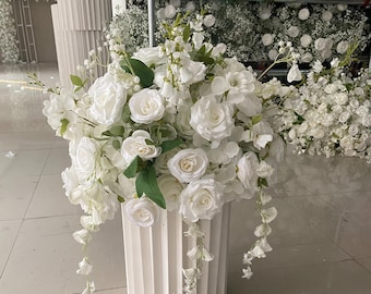 その他 rose 18個入り ボックス 粘着式 アクセサリー 青 結婚式 人工 花輪の