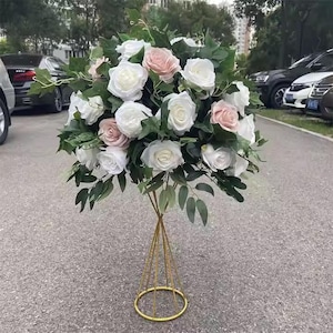 Wedding Flower Ball Table Centerpiece Wedding Aisle Flower Ball Artificial Floral Ball Floral Arrangement Wedding Bridal Bouquet Party Decor