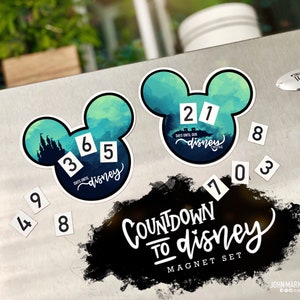 Countdown to Disney Trip/Cruise Magnet Set