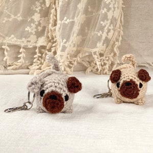 Crochet Dog Keychain, Crochet Puppy, Amigurumi Dog, Amigurumi Puppy, Dog Plush, Dog Plushie, Puppy Plush, Puppy Plushie, Bag Accessories