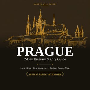 Prague 2-Day Itinerary | City Guide, Local Tips, Custom Map (Digital Download)