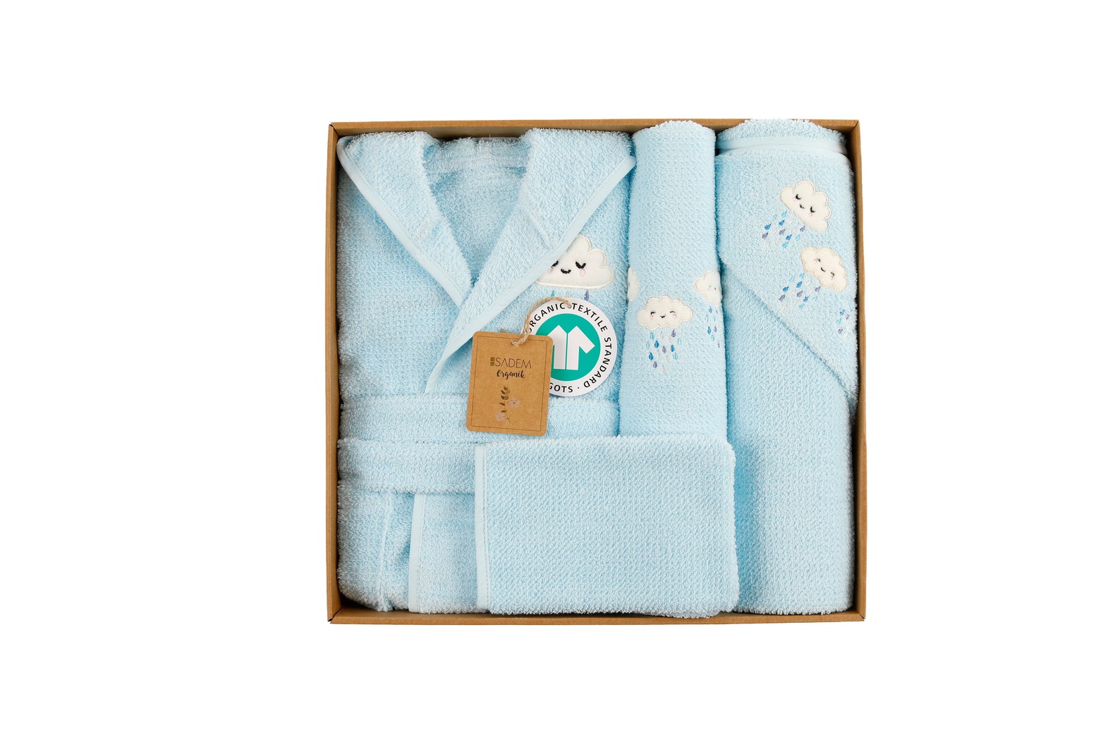 BABY BATHROBE SET 4 pieces / 100 Organic Cotton / Newborn Etsy