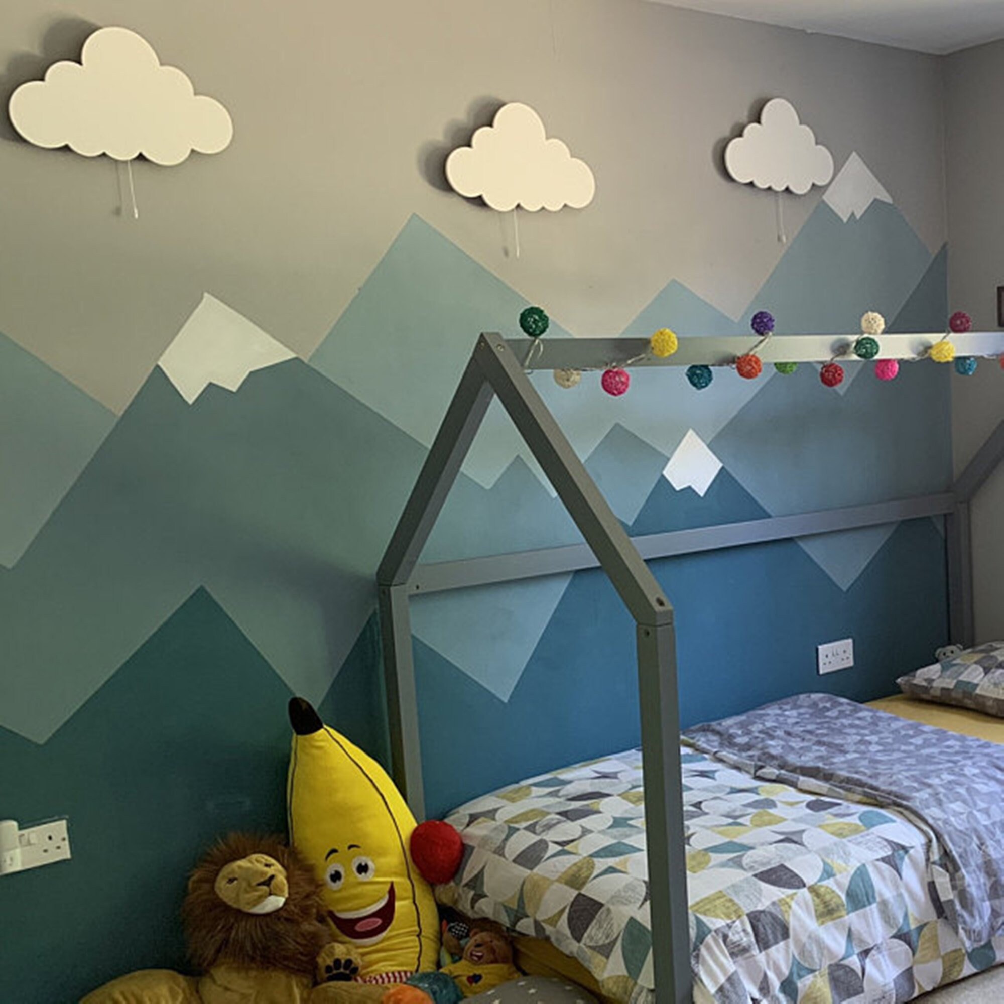 Set of 2 CLOUD WALL LIGHTS Nursery Lighting Baby Room Etsy