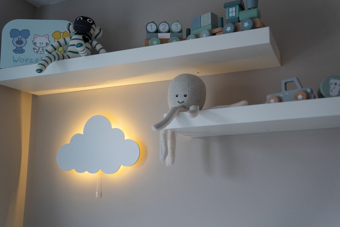 Set of 2 CLOUD WALL LIGHTS Nursery Lighting Baby Room Etsy