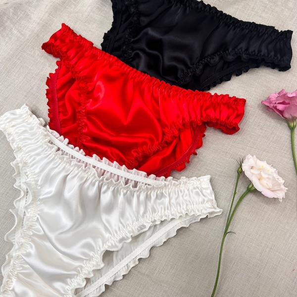 Silk Satin Panties Etsy