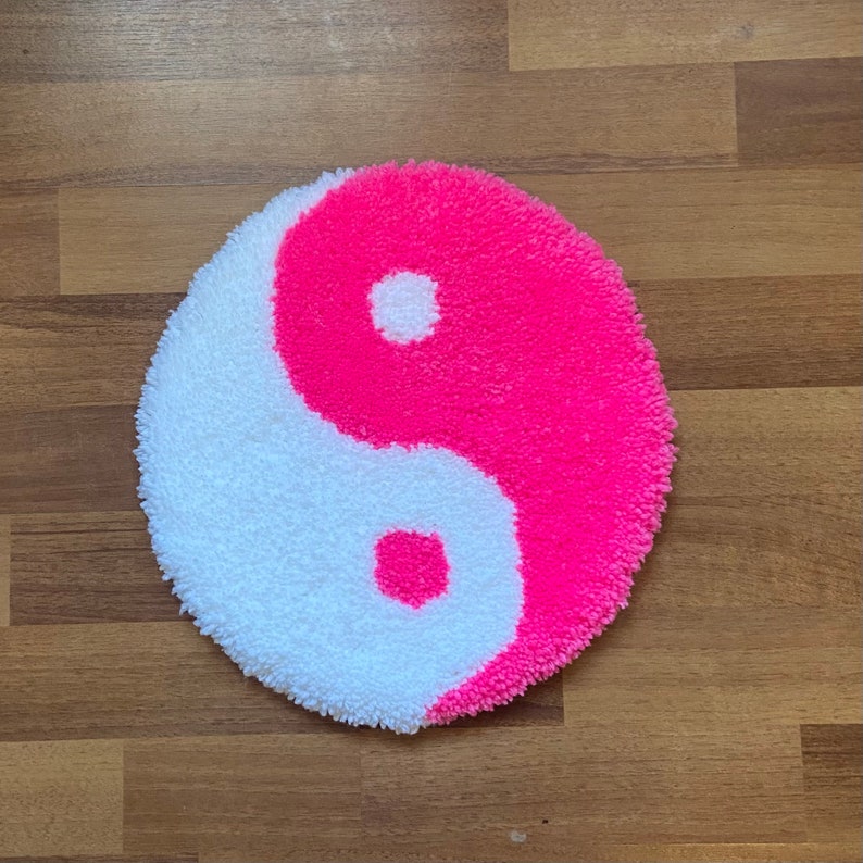 Yin Yang Print Pattern Floor Mat
