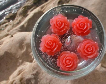Sea of Roses - Rose Candle, Gel Wax Candle, Home Decor, Scented candle, Under the Sea, Ocean Candle