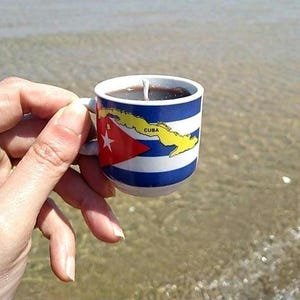 Cafe Cubano - Espresso Candle, Cuban flag espresso, espresso, coffee candle