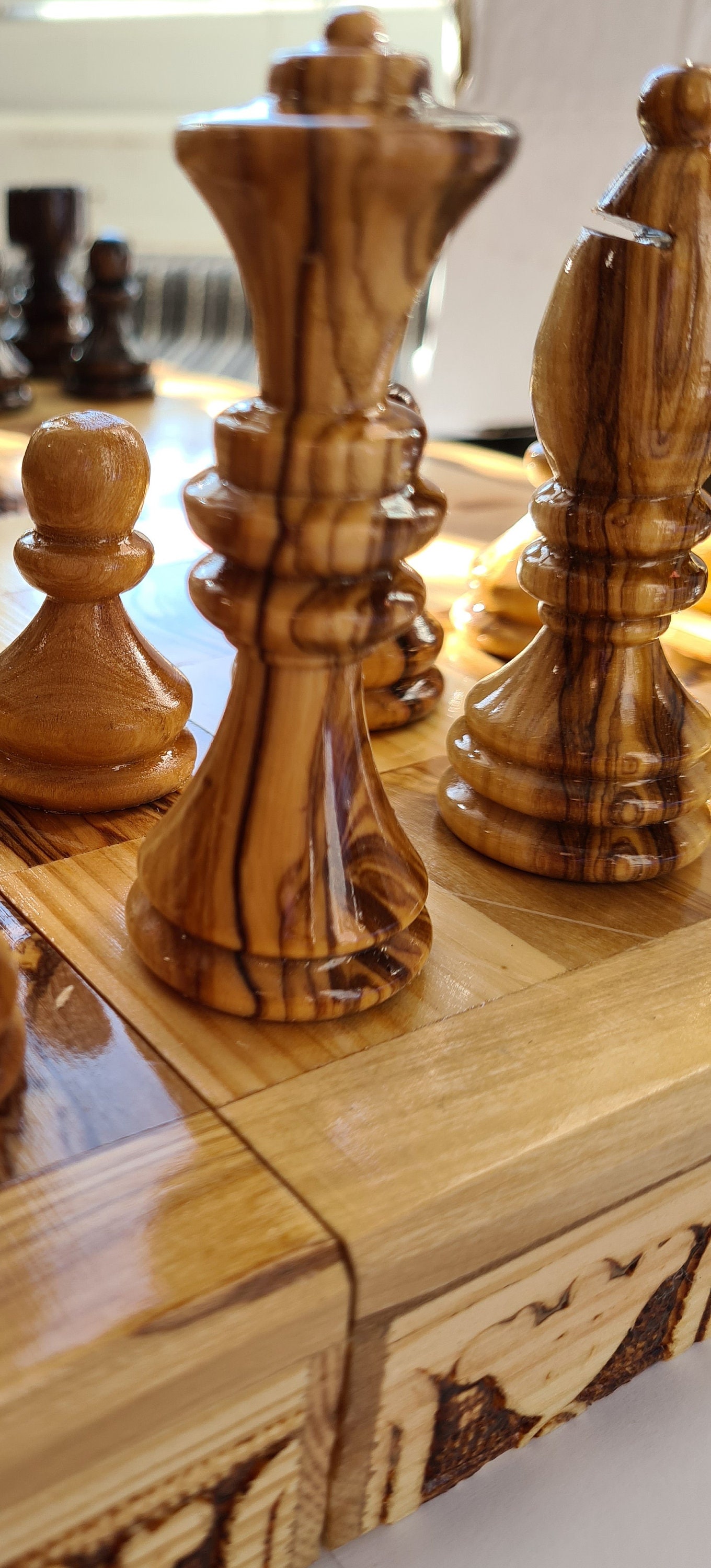 Extra Large Folding Chess Set Etsy UK