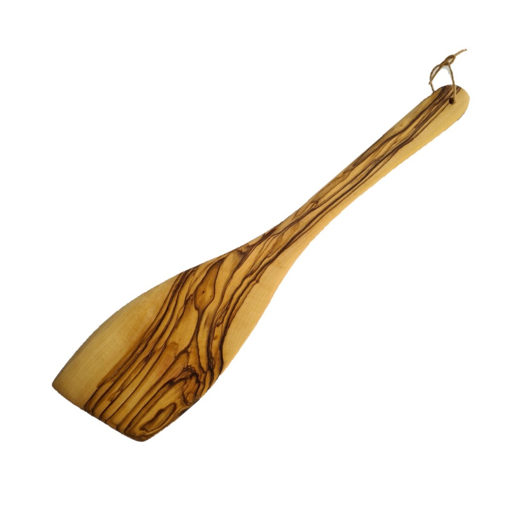 Olive Wood Hand Carved Spatula Etsy