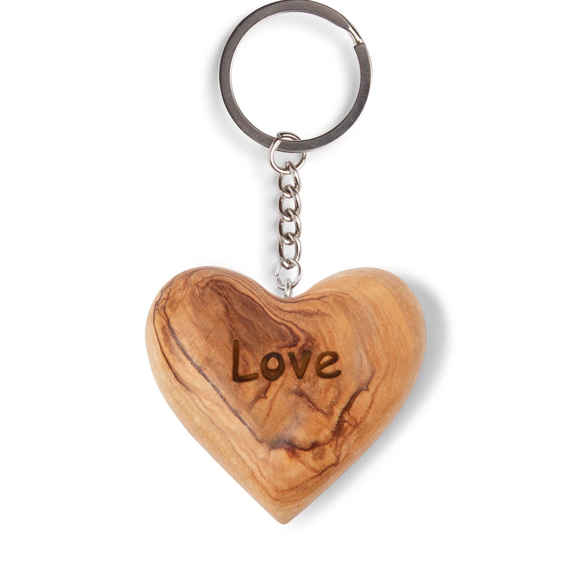 Handmade Bethlehem Olive Wood Love Hearts - Set Of 2, Hand Carved In Holy Land, Approximately 2 Inches Each - View #9