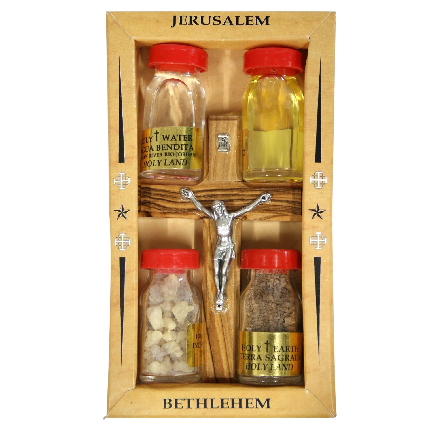 Holy Land Complete Gift Set Holy Water Soil Oil and Etsy