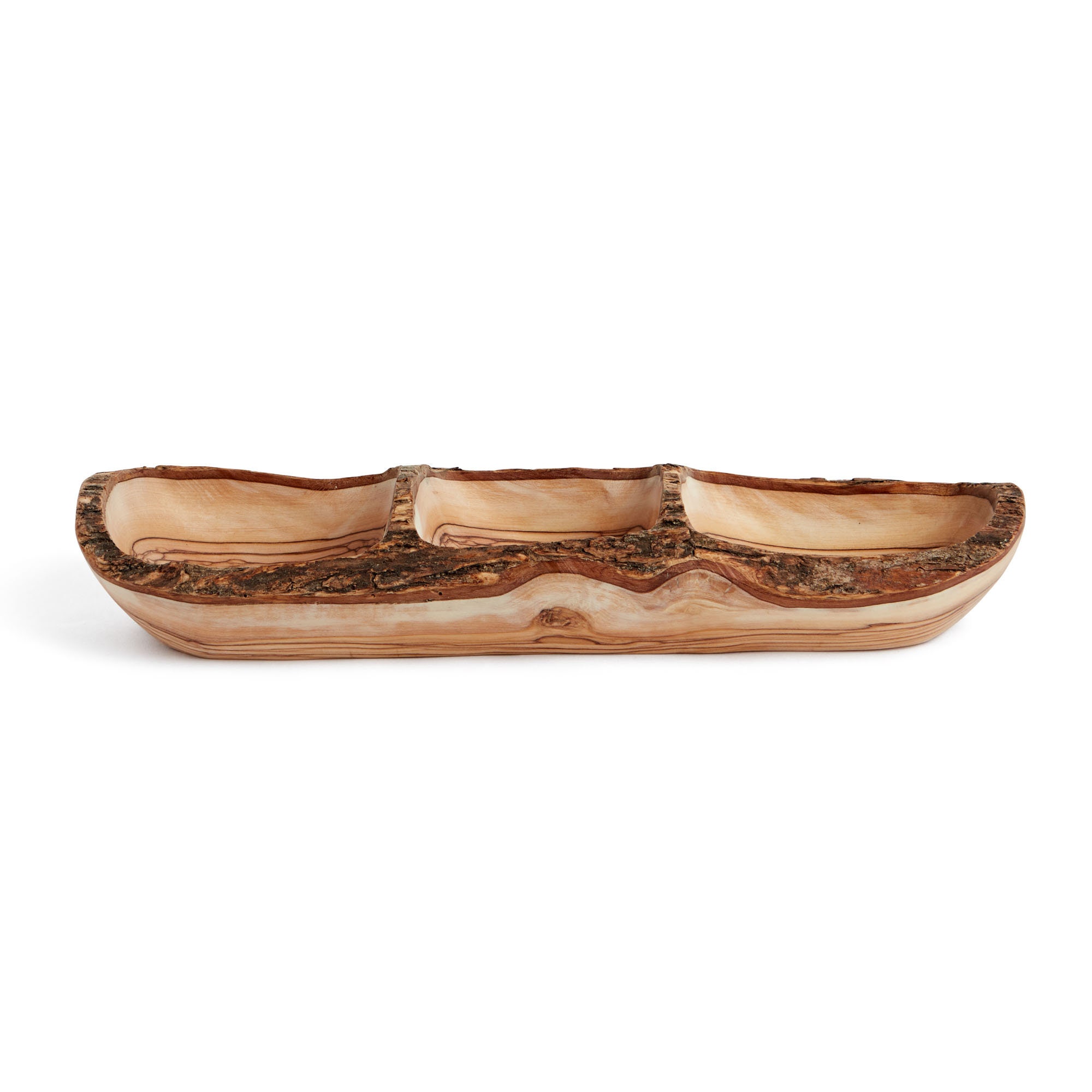Handmade Rustic Finish Triple Olive Wood Serving Bowls for Etsy Australia