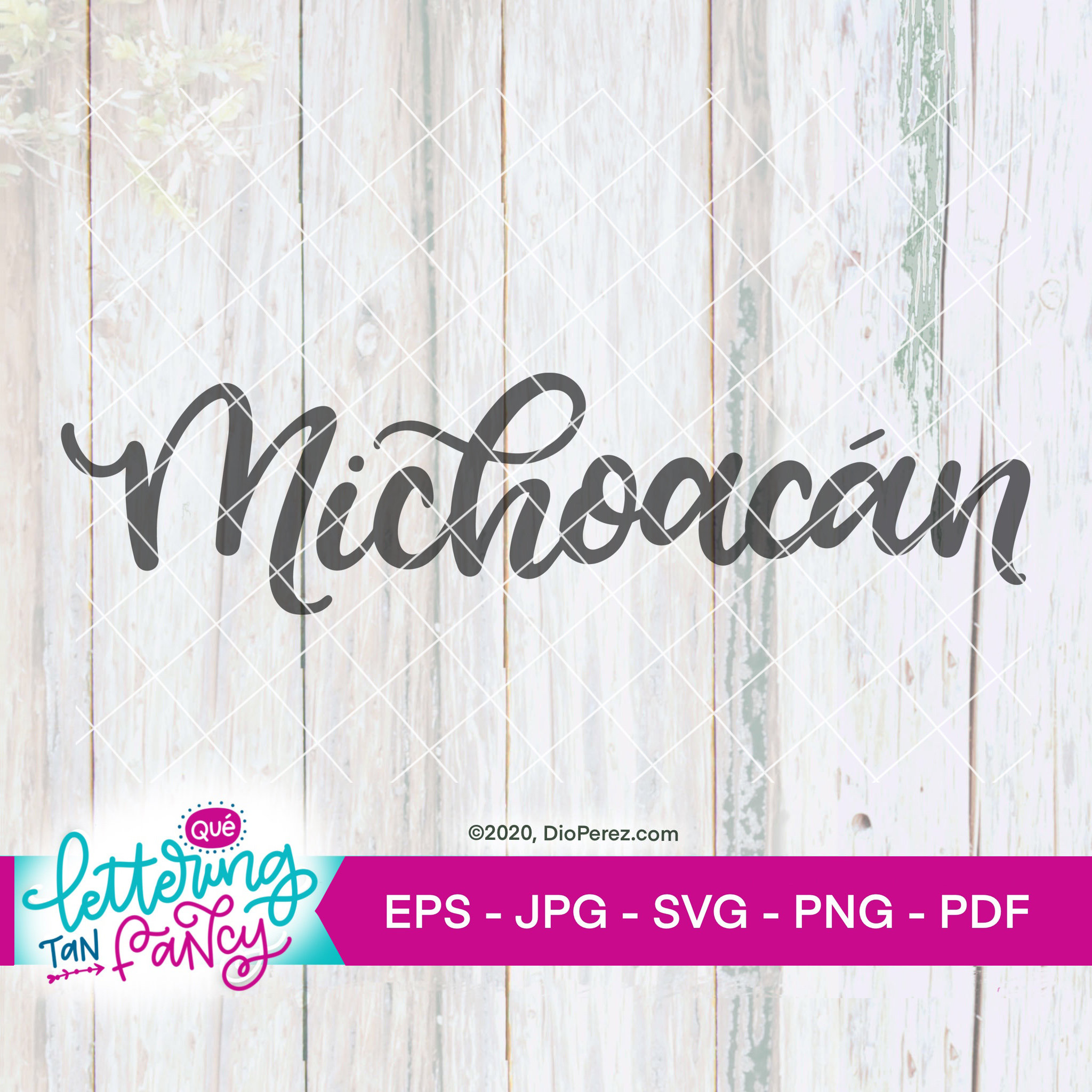 Michoacan SVG, handbeschriftetes Kunstwerk - Etsy.de