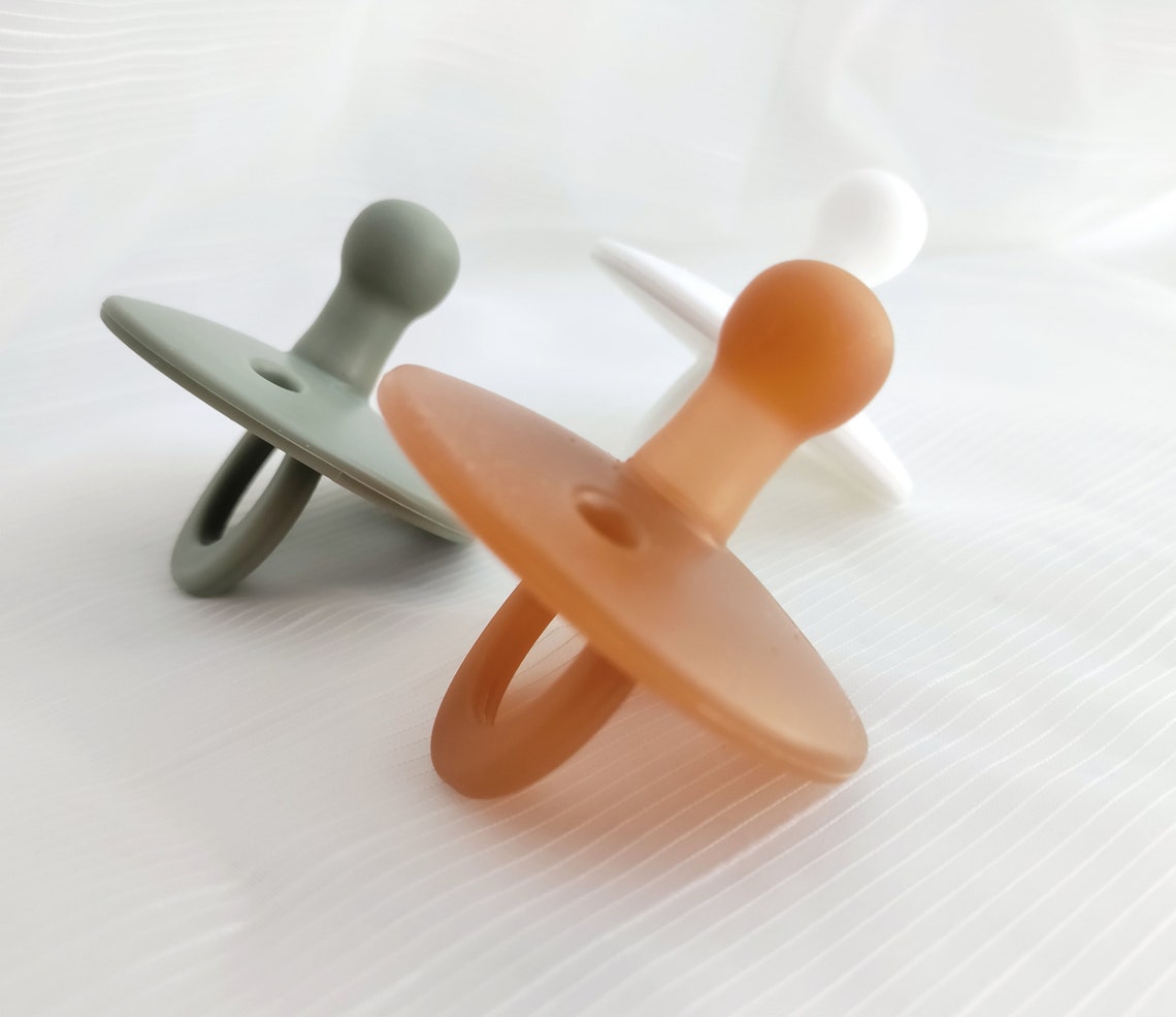 Silicone Pacifier / Stage 2 (6m+) / Baby Dummy Soother / Natural Rubber ...