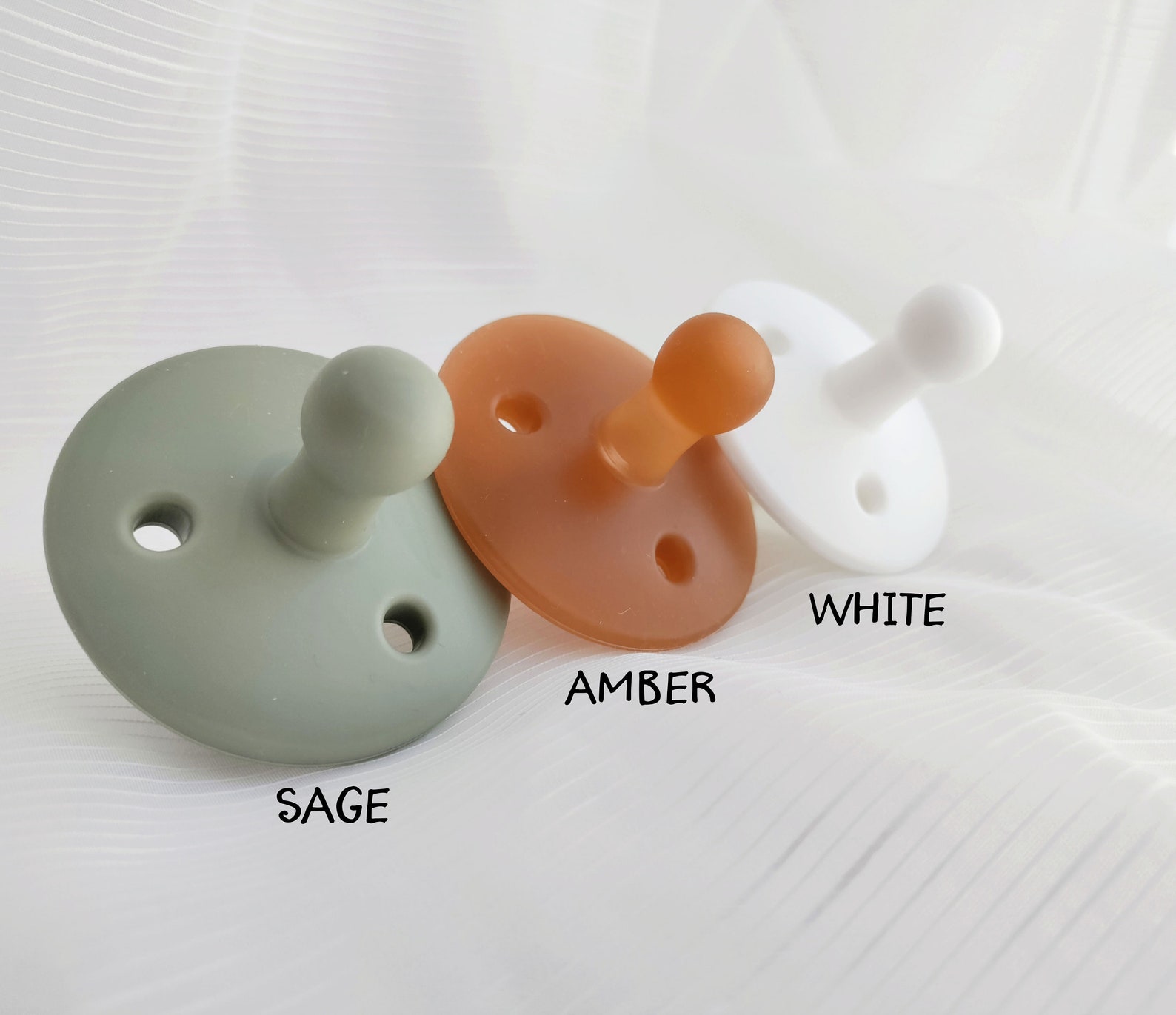 Silicone Pacifier / Stage 2 (6m+) / Baby Dummy Soother / Natural Rubber ...