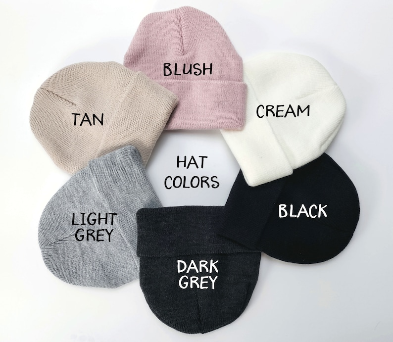 tan pink grey black white baby hat newborn baby beanie knitted cap hat matching hat personalized baby beanie custom baby beanie