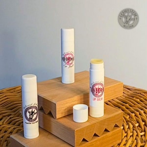 Beeswax Lip Balm, All-Natural Sunflower and Castor Oil Blend, Soothing & Hydrating Lip Care