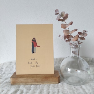 Karte Valentinstag Liebe Paar Umarmung Dich halt' ich ganz fest