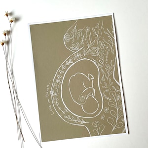 Liebe im Bauch Schwangerschaft Karte Babybauch Baby