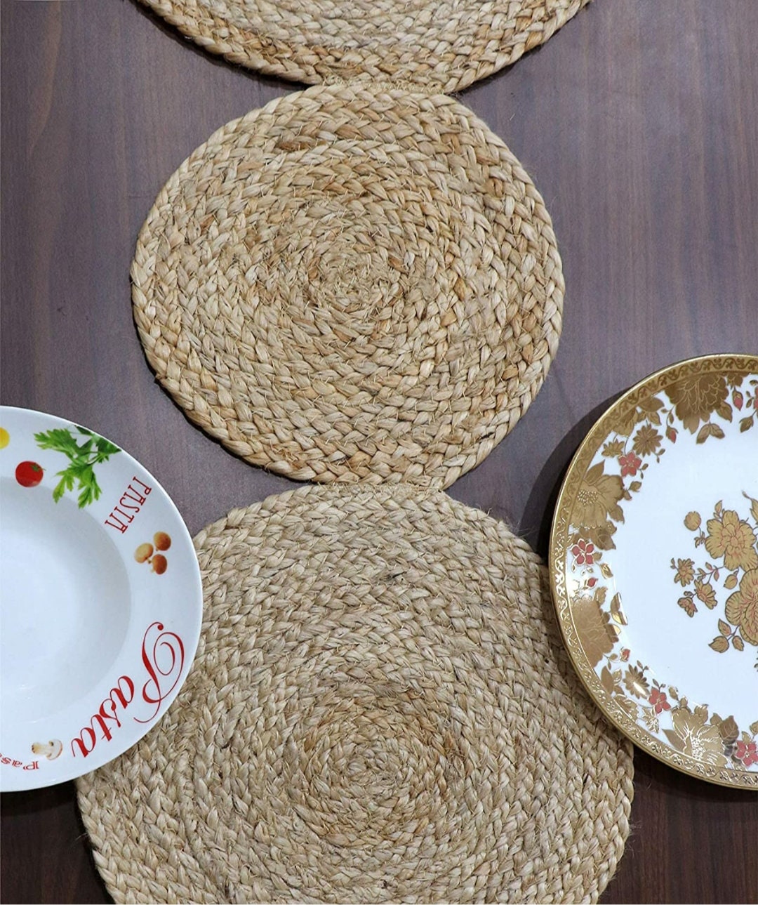 Dinning table runner braided jute runner natural jute area Etsy