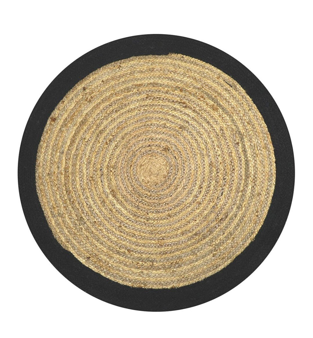 4x4 5x5 6x6 7x7 8x8 Ft. Round Jute Rug in Palm/Hemp Etsy