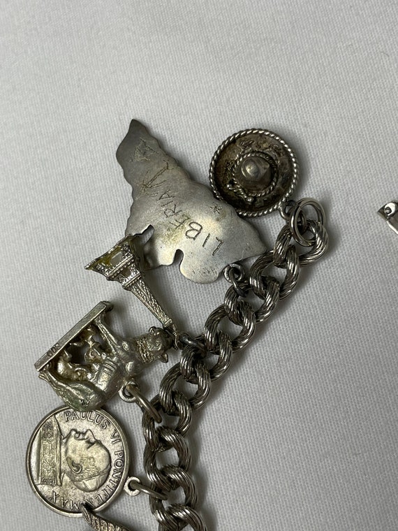 Vintage Sterling Charm Bracelet - image 2