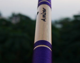 A# Bass Bansuri Flute - A Sharp Indian Bamboo Bansuri Flute - 21 Inches - Amber Flutes