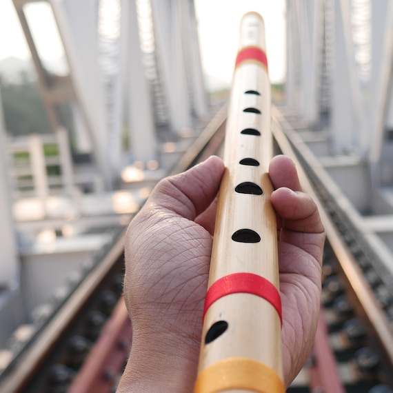 Bansuri Flute C Medium Hindustani Professional Bamboo Flute 19 Inches  Indian Bamboo Flute Personalized Gifts 