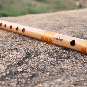 Natural Bamboo Flute C Medium Bansuri Flute C Medium Scale Hindustani Professional Bamboo Flute 440Hz/432Hz Flute image 4