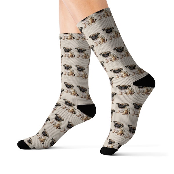 Funny Pug Socks, Pug  Puppy Socks for her, Pet socks for men, Pug Lover Gift