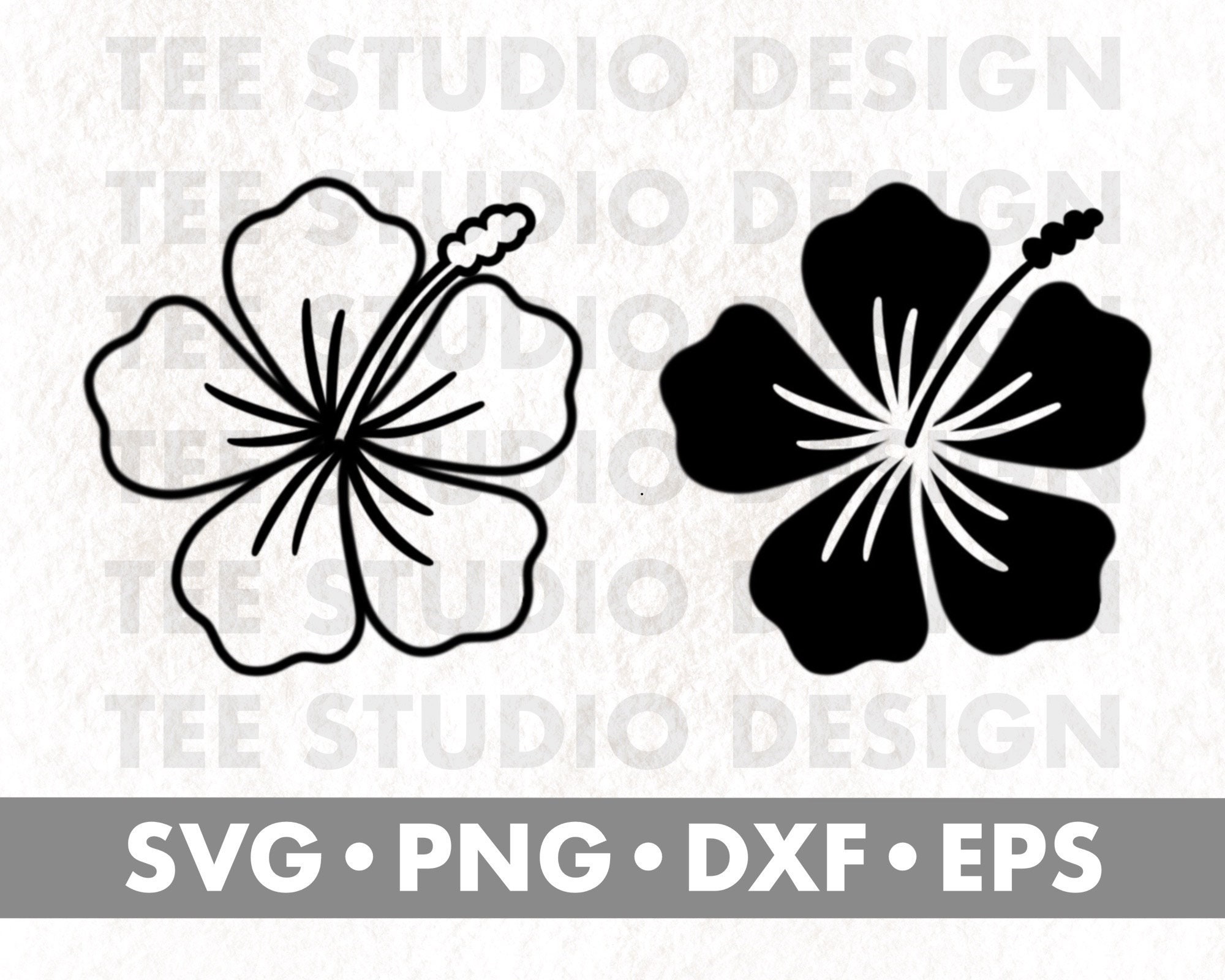 Hibiscus Svg Floral Svg Flower Svg Svg Files for Cricut - Etsy Norway