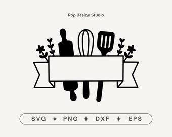 Kitchen Sign Svg, Pot Holder Svg, Svg For Apron, Kitchen Towel Svg, Kitchen Utentils Svg, Baking Svg, svg files for cricut