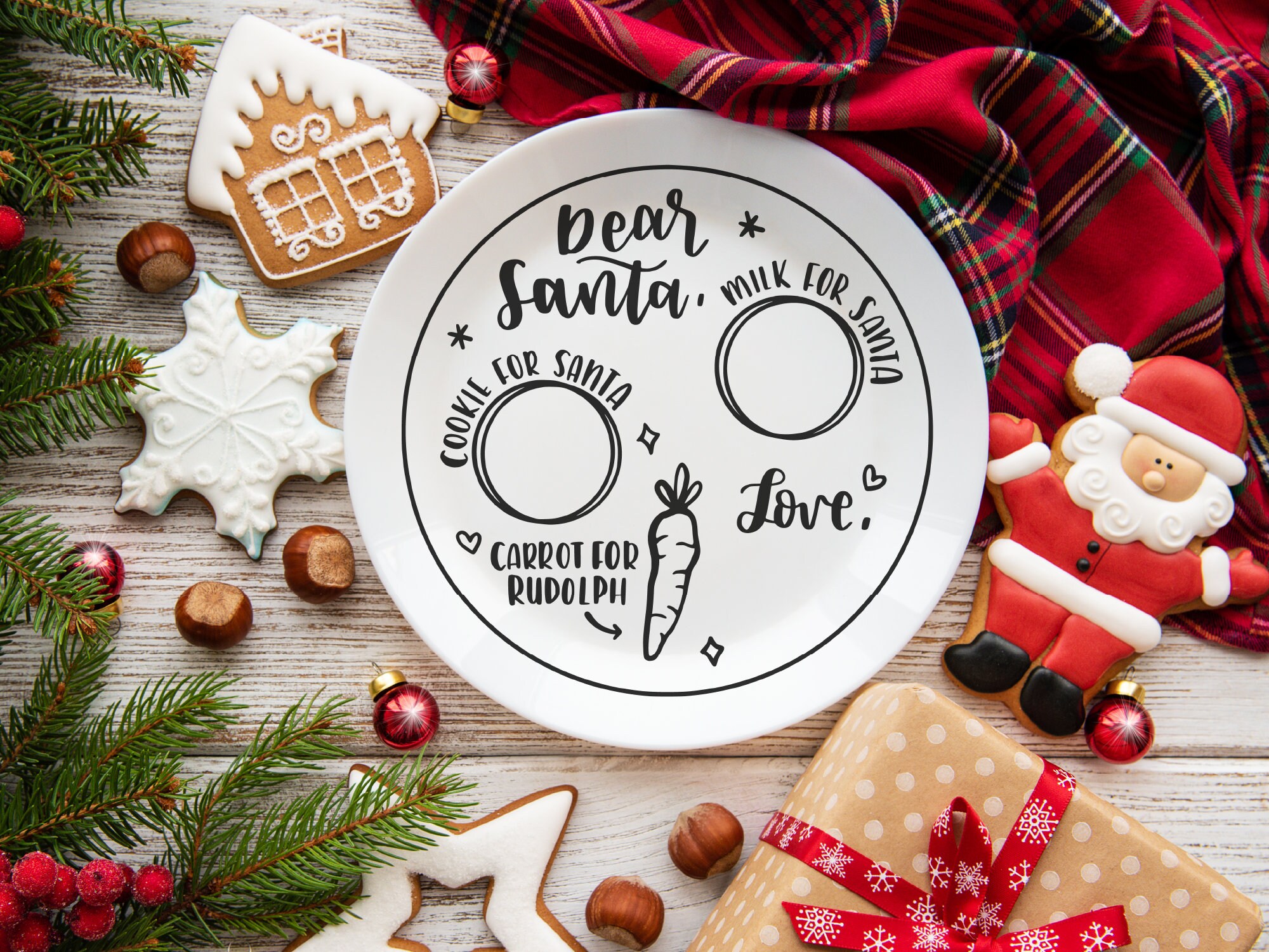 Christmas Plate SVG Christmas Bundle SVG Svg Files for Etsy