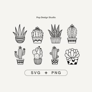 Cactus svg, svg files for cricut, succulent svg, plant svg