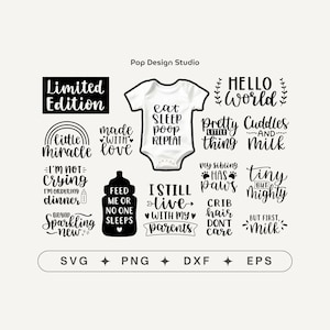 Baby geschnitten Datei | Neugeborenes Design | Baby Mädchen geschnitten Datei | Baby Junge geschnitten Datei | Baby Strampelanzug geschnitten Datei | SVG-Dateien für Cricut