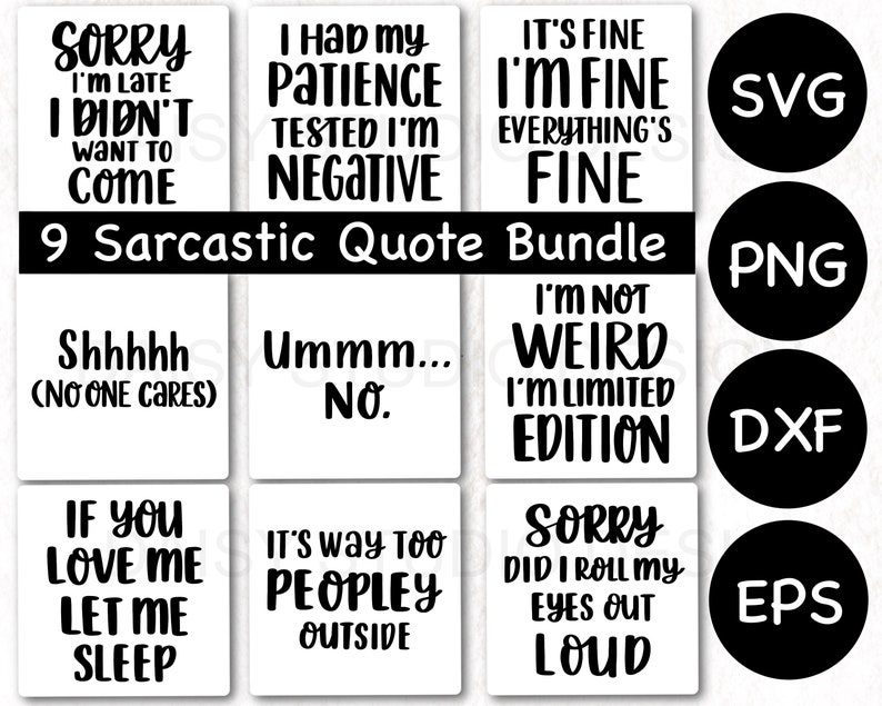 Download Sarcastic Svg Bundle Funny Sayings Svg Sassy Svg Svg Files ...