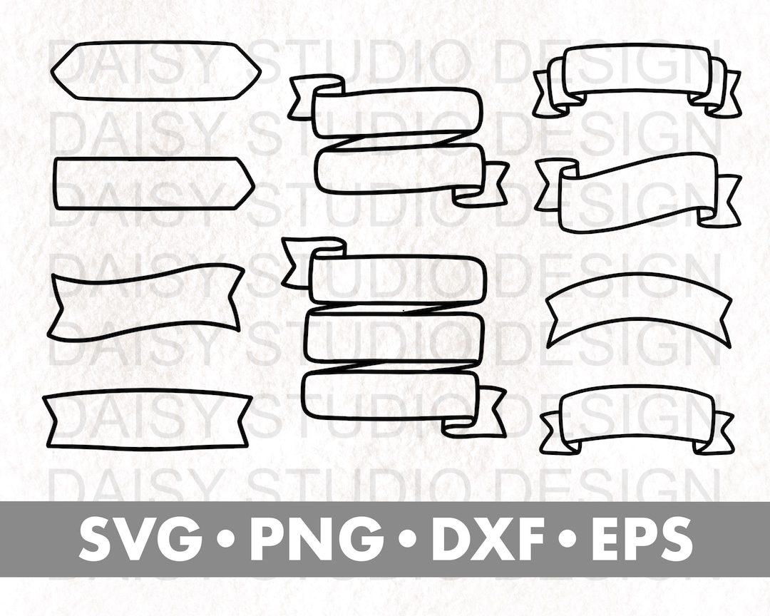 Ribbon SVG Bundle, Banner Svg, Label Svg, Svg Files for Cricut - Etsy ...