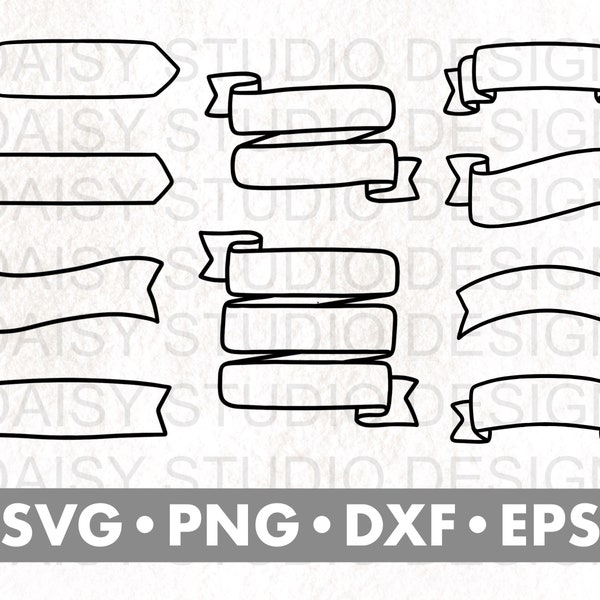 Ribbon SVG Bundle, Banner Svg, Label Svg, Svg Files For Cricut