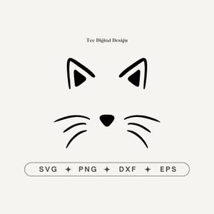 Cat Face Svg | Kitten Svg | Svg Files For Cricut