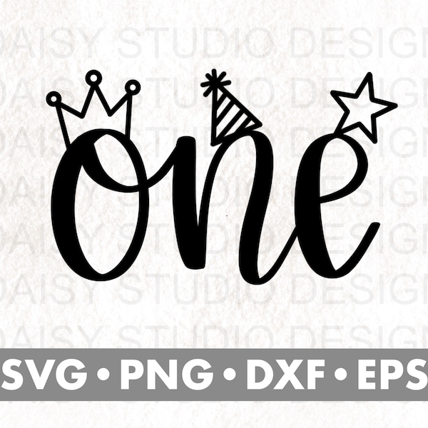 One Svg, 1st Birthday Svg, Birthday Girl Svg, Birthday Boy Svg, Svg Files for Cricut