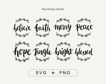Weihnachtsverzierung SVG, Weihnachts Bundle SVG, Weihnachtsverzierung PNG-Dateien, SVG-Dateien für Cricut, Weihnachtssprüche SVG