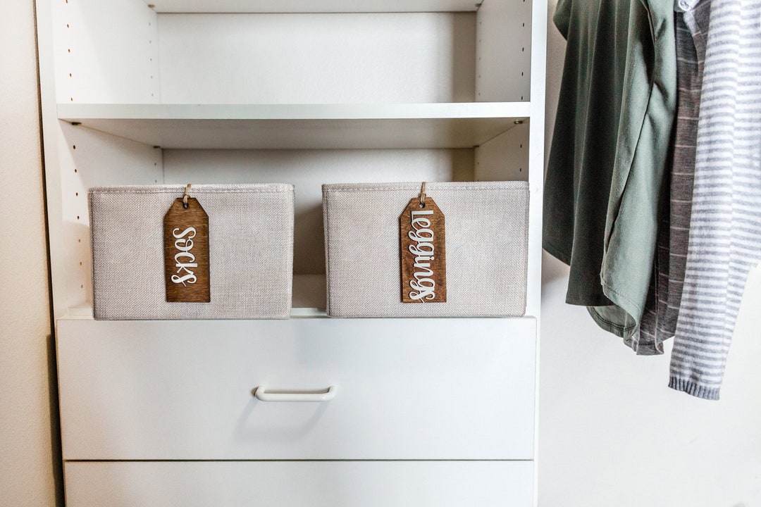 Organization Tags for Baskets Organization Labels Basket Etsy