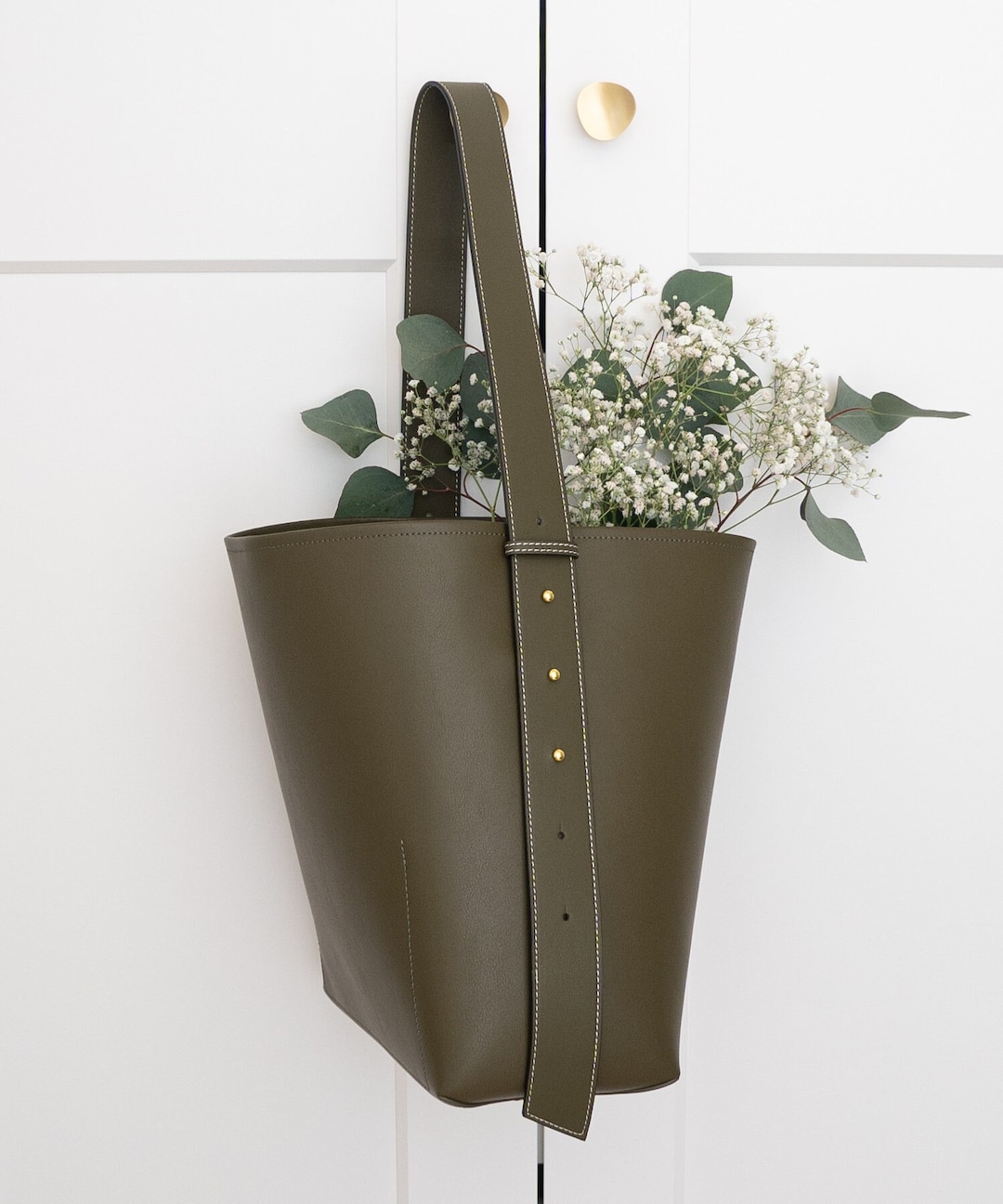 Olive Bucket Purse main image 1