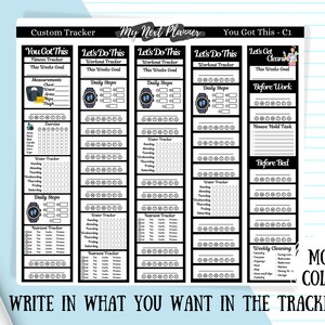 Pegatinas personalizadas de seguimiento de barra lateral, pegatinas lindas de barra lateral kawaii, rastreador, rastreador de barra lateral, pegatinas de planificador, pegatinas de Bujo